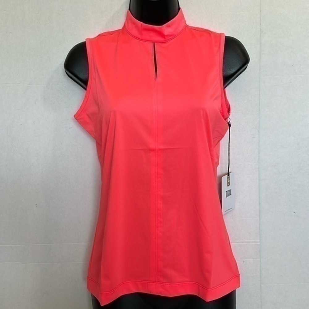 Tail Womens Zoey Sleeveless Golf Top in color Sunkissed size XS